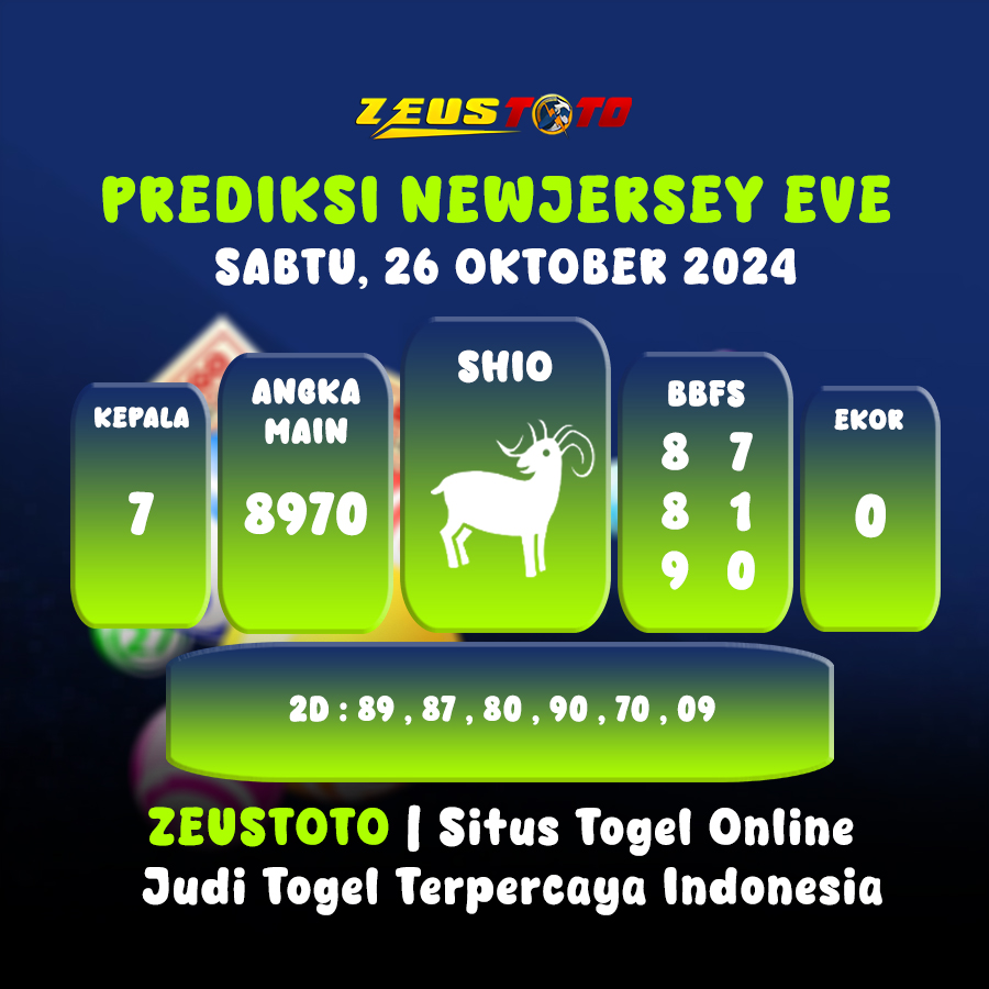 PREDIKSI KELUARAN NEWJERSEY EVE