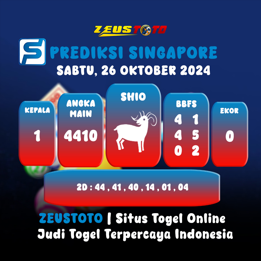 PREDIKSI KELUARAN SINGAPORE