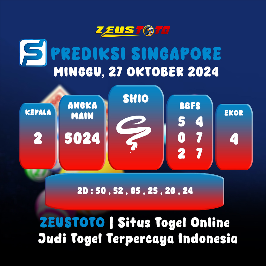 PREDIKSI KELUARAN SINGAPORE