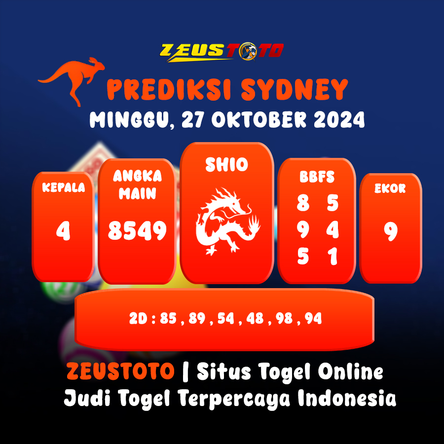 PREDIKSI KELUARAN SYDNEY