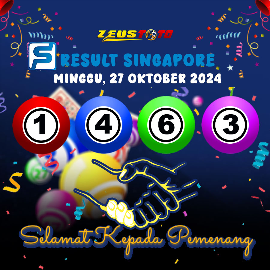 RESULT SINGAPORE MINGGU 27 OKTOBER 2024