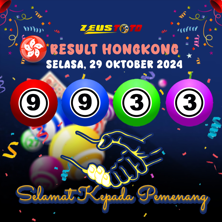 RESULT HONGKONG SELASA 29 OKTOBER 2024