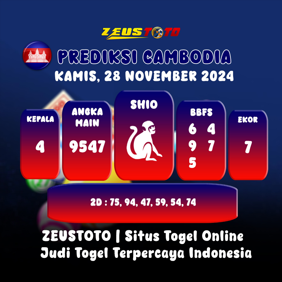 PREDIKSI TOGEL CAMBODIA HARI INI 28 NOVEMBER 2024