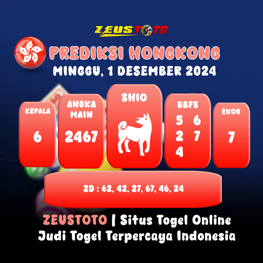 PREDIKSI TOGEL HONGKONG HARI INI 1 DESEMBER 2024