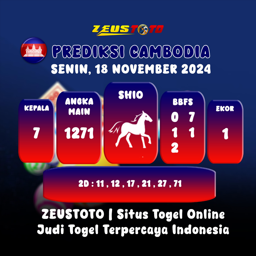 PREDIKSI TOGEL CAMBODIA HARI INI 18 NOVEMBER 2024