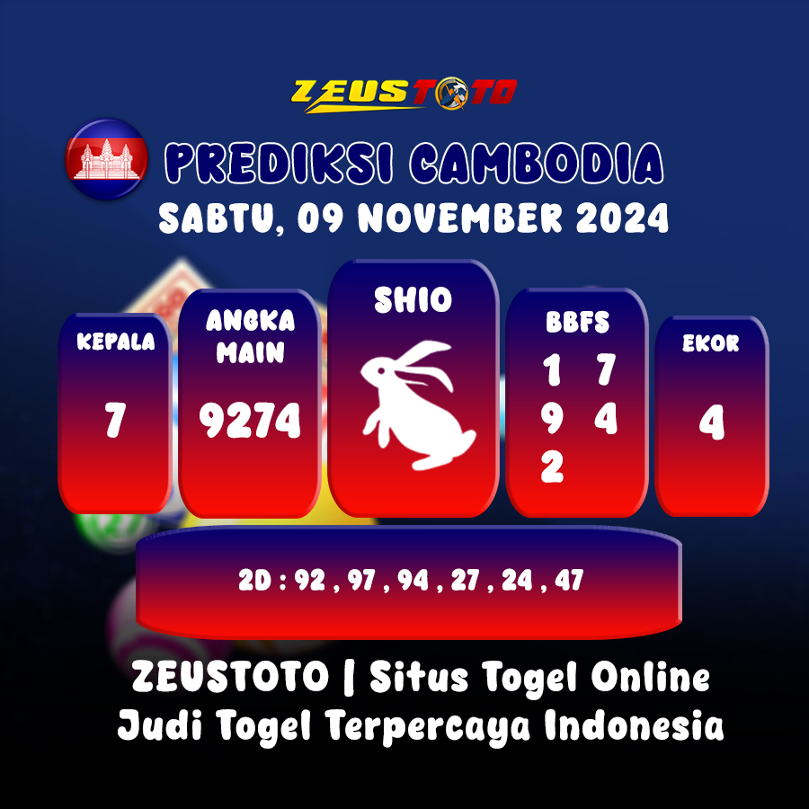 PREDIKSI TOGEL CAMBODIA HARI INI 09 NOVEMBER 2094