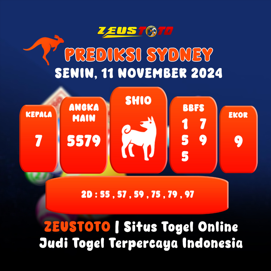 PREDIKSI TOGEL SYDNEY HARI INI 11 NOVEMBER 2024