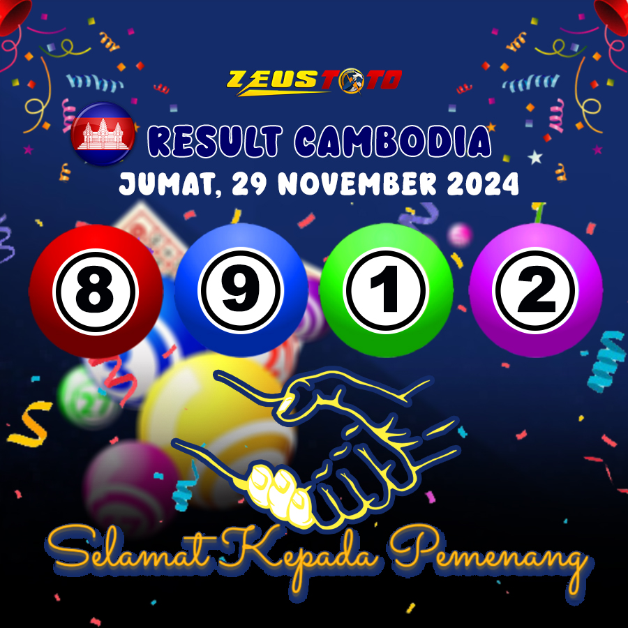 RESULT CAMBODIA HARI INI JUMAT 29 NOVEMBER 2029