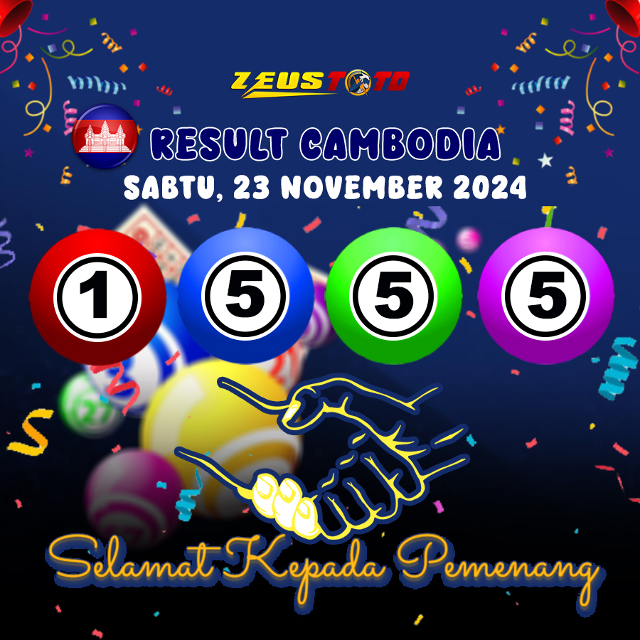 RESULT CAMBODIA HARI INI SABTU 23 NOVEMBER 2024