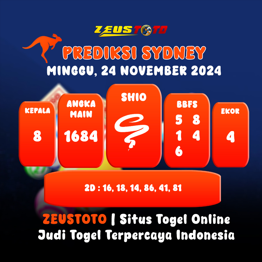 PREDIKSI TOGEL SYDNEY HARI INI 24 NOVEMBER 2024