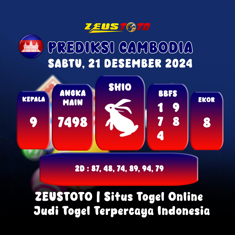 PREDIKSI TOGEL CAMBODIA HARI INI 21 DESEMBER 2024