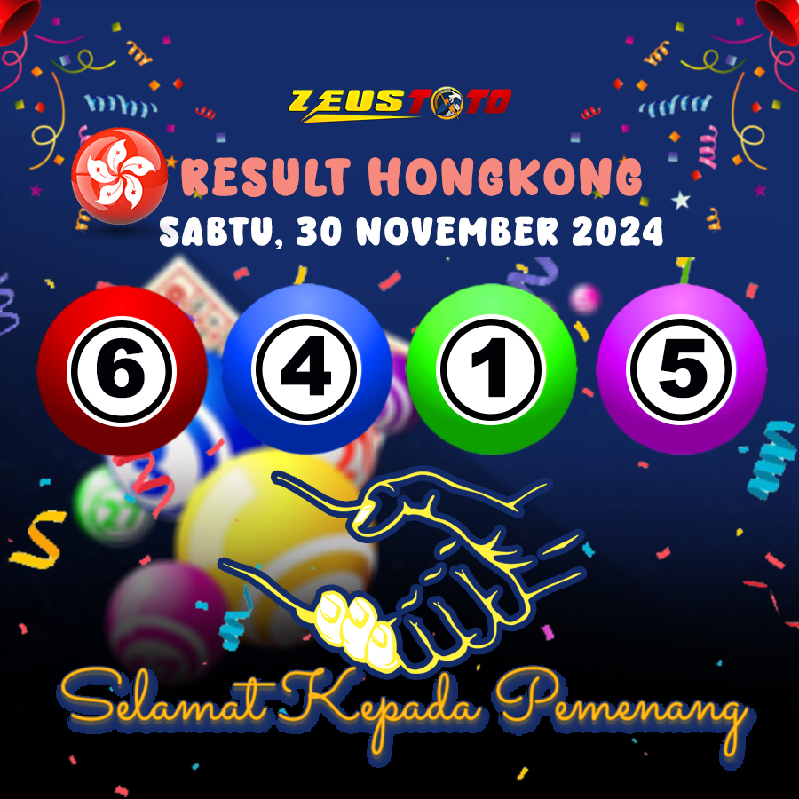 RESULT HONGKONG HARI INI SABTU 30 NOVEMBER 2024