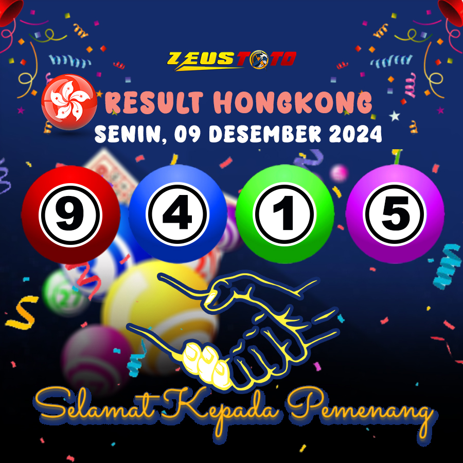 RESULT HONGKONG HARI INI SENIN 09 DESEMBER 2024