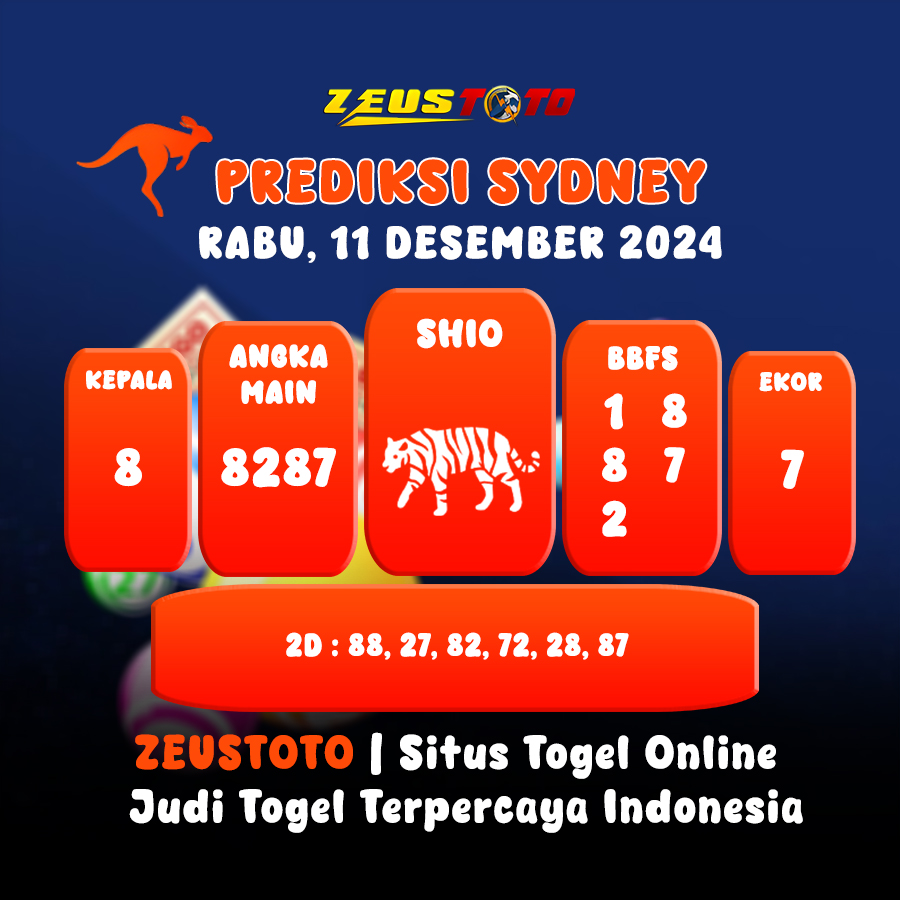 PREDIKSI TOGEL SYDNEY HARI INI 11 DESEMBER 2024