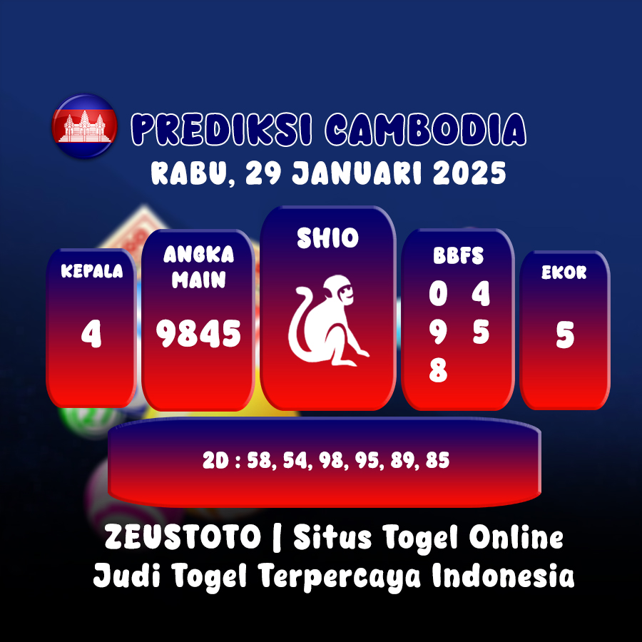 PREDIKSI TOGEL CAMBODIA HARI INI 29 JANUARI 2025