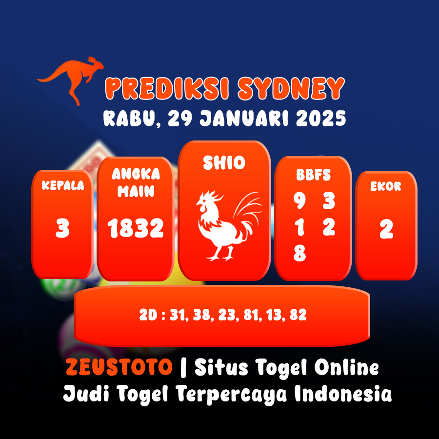 PREDIKSI TOGEL SYDNEY HARI INI 29 JANUARI 2025