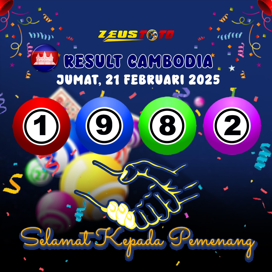 RESULT CAMBODIA HARI INI JUMAT 21 FEBRUARI 2025