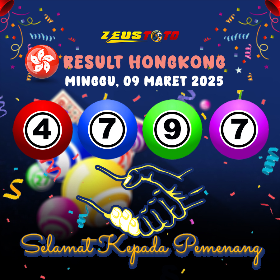 RESULT HONGKONG HARI INI MINGGU 09 MARET 2025